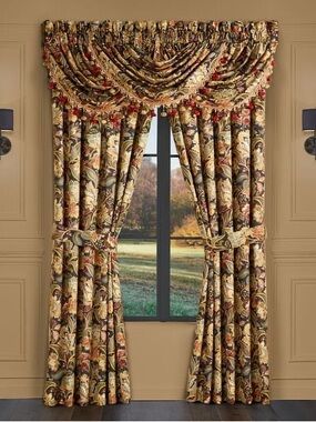Five Queens Court Stefania Window Panel Pair - 84 Inches OPEN BOX